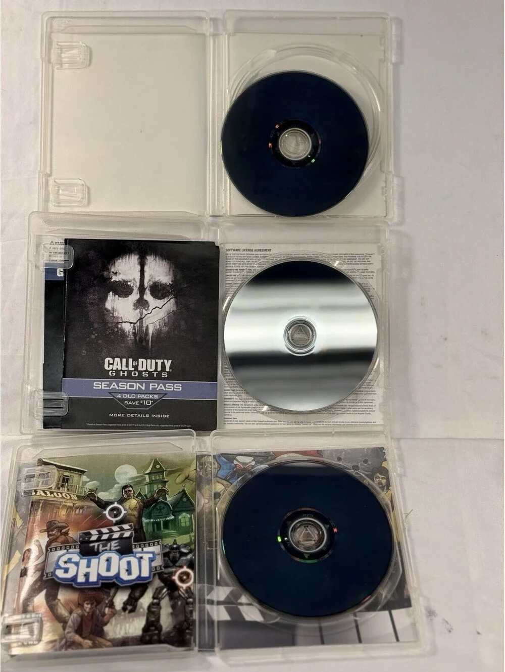 Call of Duty Ghosts, The Shoot, Medal of Honor Sony PlayStation PS3 Lot of 3